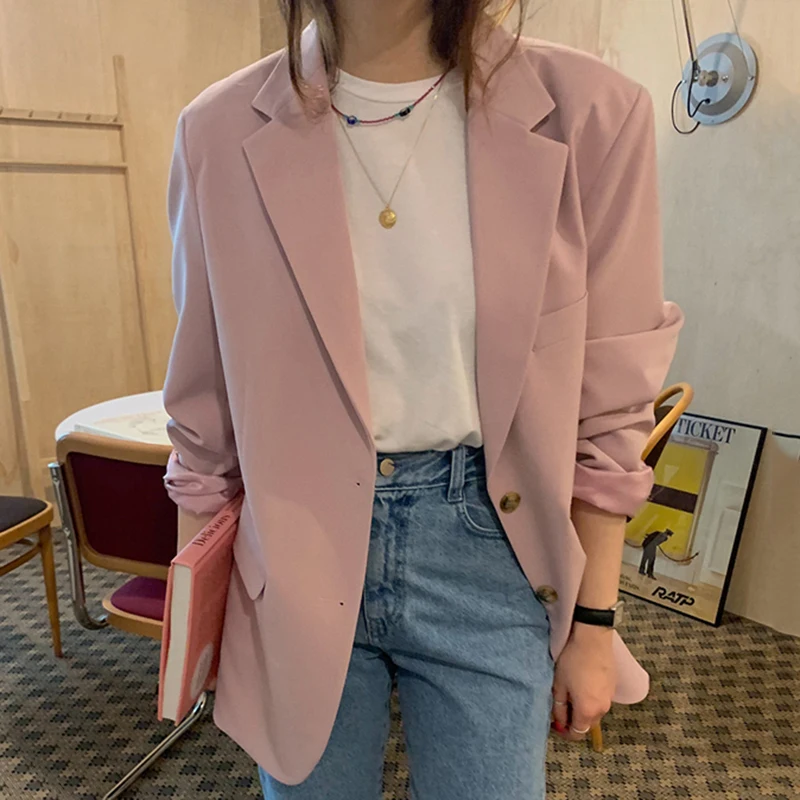 Новые весенне-летние женские блейзеры куртки верхняя одежда однотонный кардиган