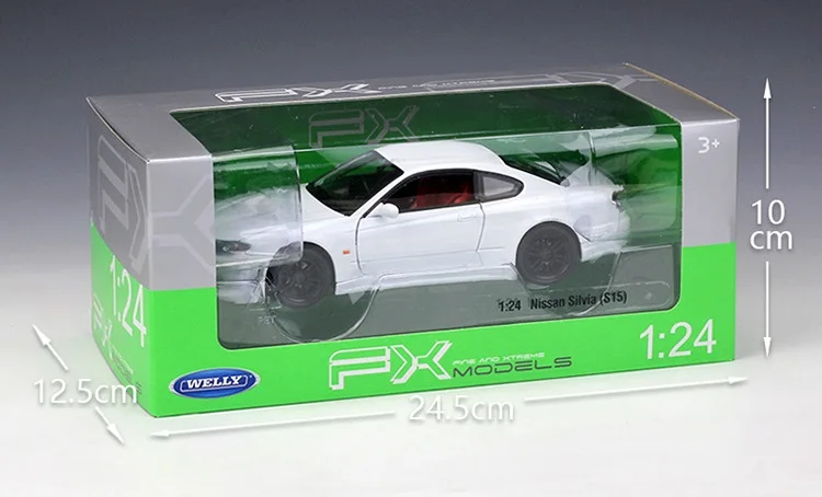 1:24 модель автомобиля Welly Nissan Silvia литая под давлением модель|Наземный транспорт| |