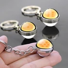 Подвеска в виде драконического жемчуга для автомобиля, аниме подвеска-брелок со стеклянным шариком, 1, 2, 3, 4, 5, 6, 7 звезд, драконий шар, кабошон, игрушка в подарок