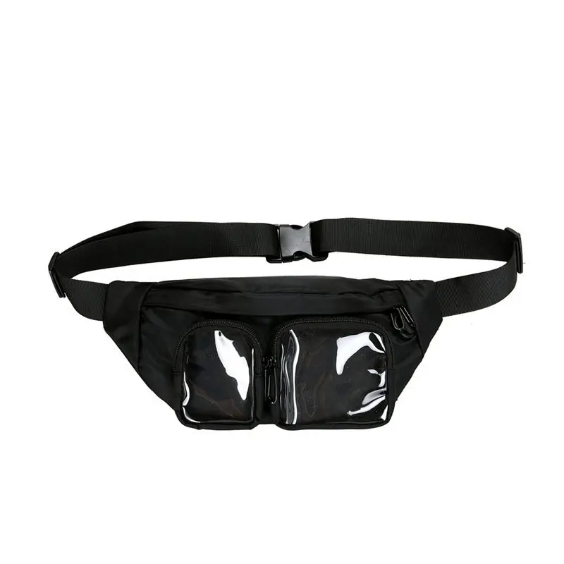 Поясная Сумка унисекс для мужчин нейлоновая Водонепроницаемая прозрачная