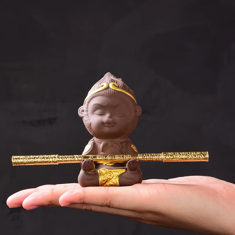 Zisha чай для домашних животных набор аксессуаров Qitian Dasheng Sun Wukong креативная Золотая