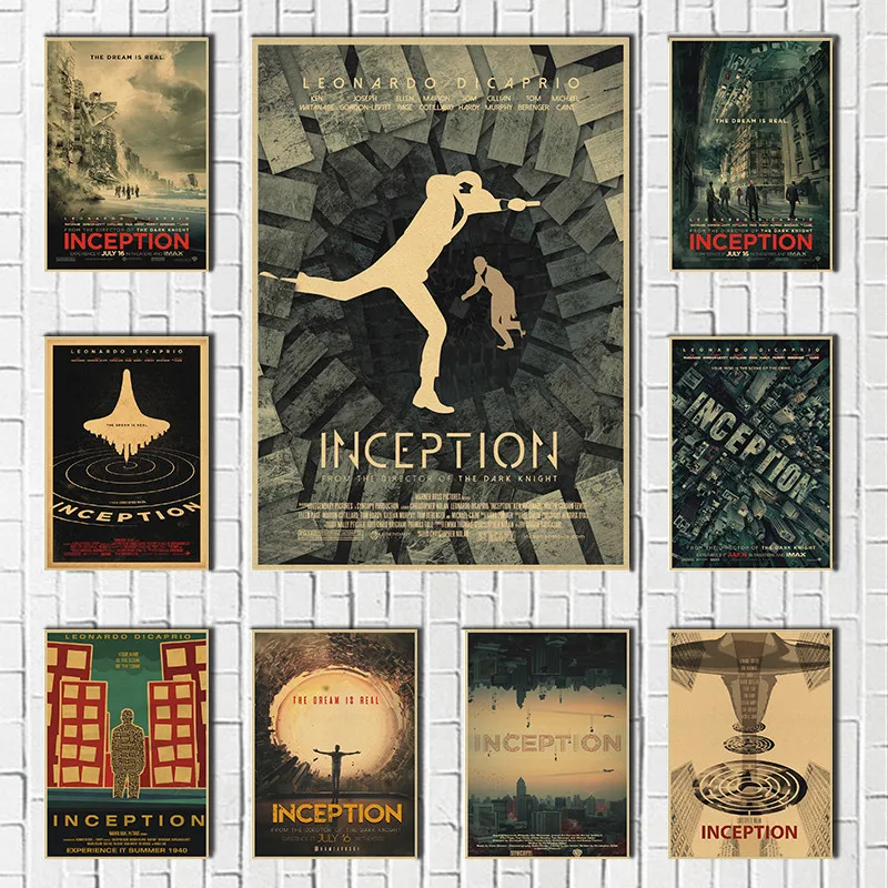 

Inception Kraft Paper Print Wall Poster Painting Classic Film posters & prints Decal Decoration For house Decor