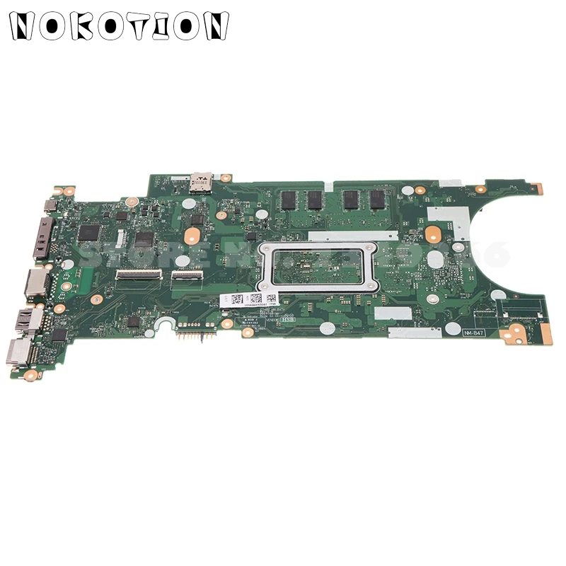 nokotion for lenovo thinkpad t480s laptop motherboard fru 01lv626 02hl864 et481 nm b471 sr3l8 i7 8650u cpu 8gb ram free global shipping