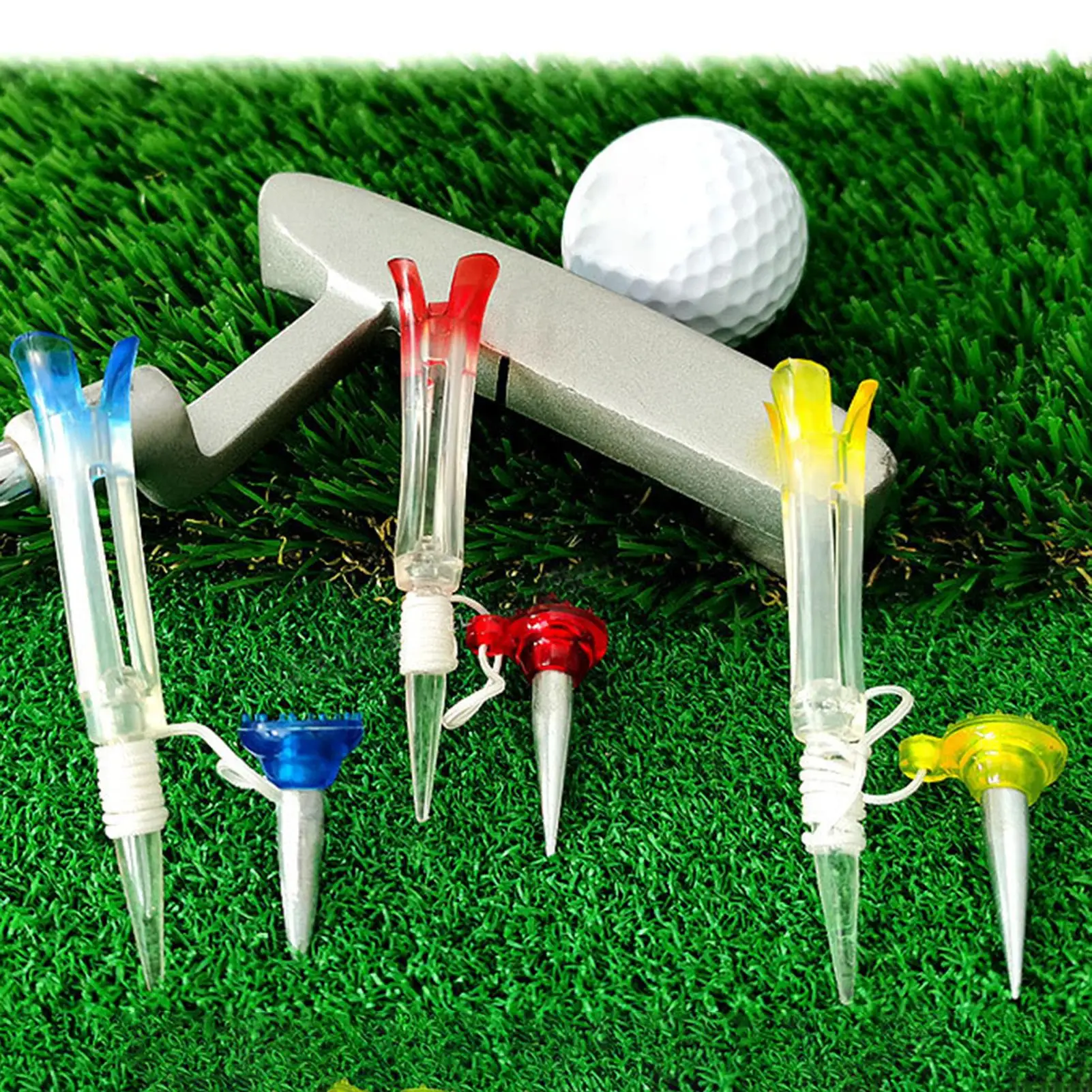 

Magnetic Rotatable Golf Ball Studs Plastic Ball Seat Accessories Nails Holder Support For Golfer Training Aids