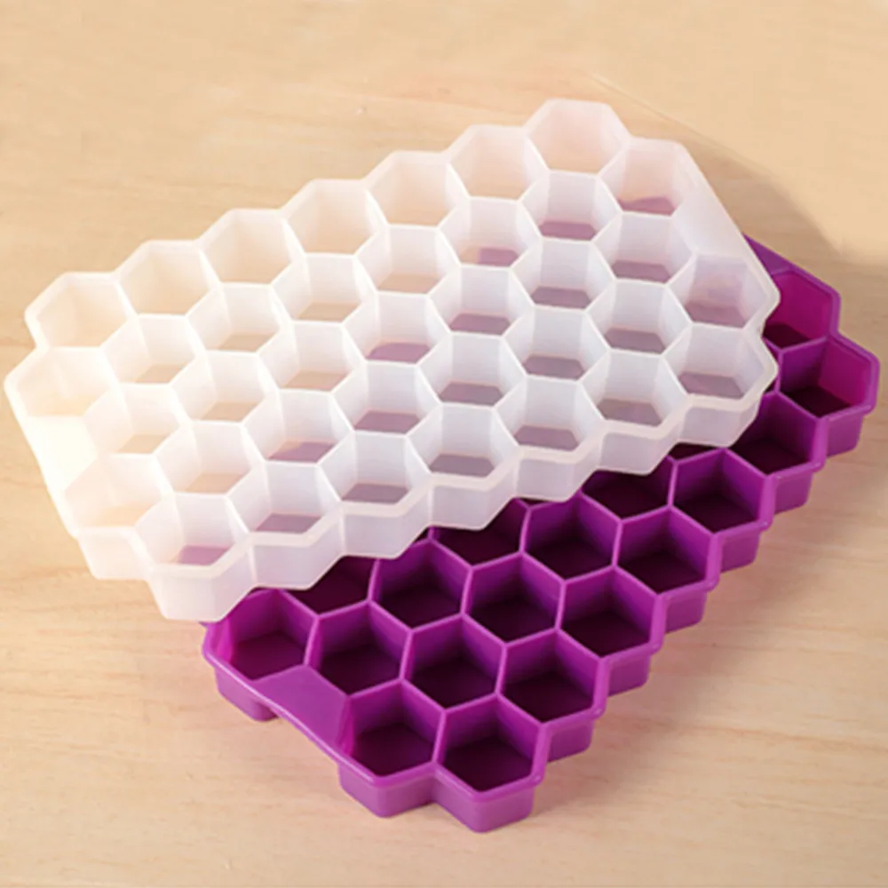 

Ice CubeTrays Silicones Ice Mould Honeycomb Ice Cube Tray Silicone Mold Forms Food Grade Mold for Whiskey Cocktail