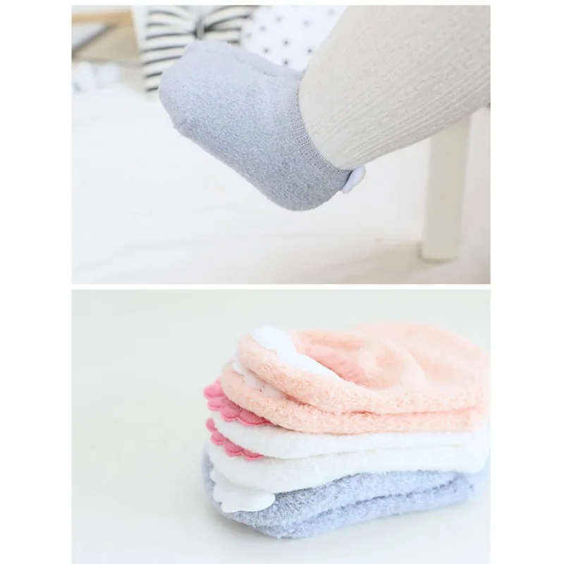 

Cute Wings Cotton Socks Infant Baby Socks for Newborn Girls Boys Toddlers Socks Baby soft Plush Socks