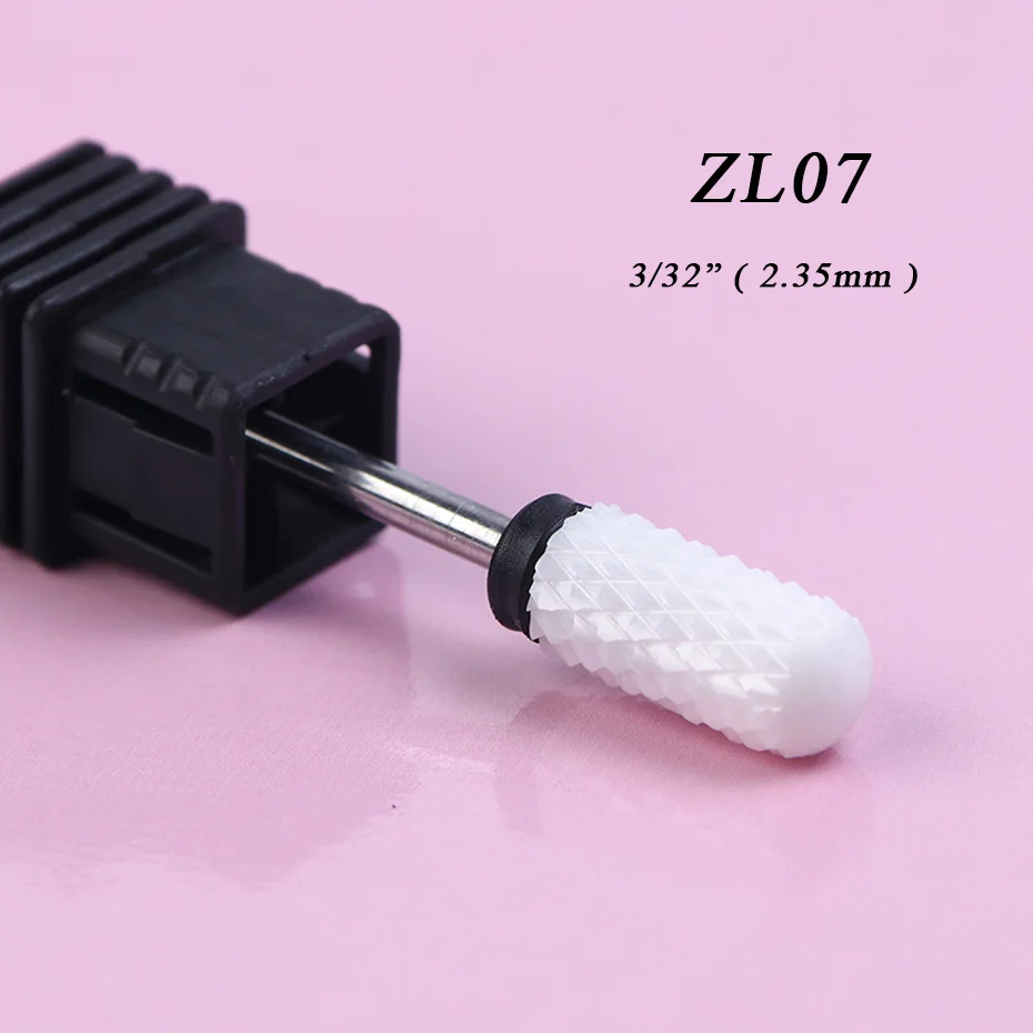 ZL07 1 шт. керамические фрезы для электрических ногтей сверла алмазные фрезы твердосплавные фрезы УФ-гель для удаления маникюрных инструментов BEZL01-25 - Цвет: ZL07