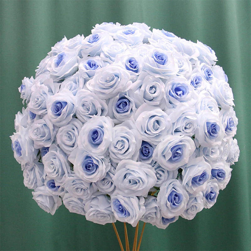 

Large Artificial Flower Ball Silk Table Flower Centerpiece For Party Event Wedding Decor Road Lead Table Flower Bouquet