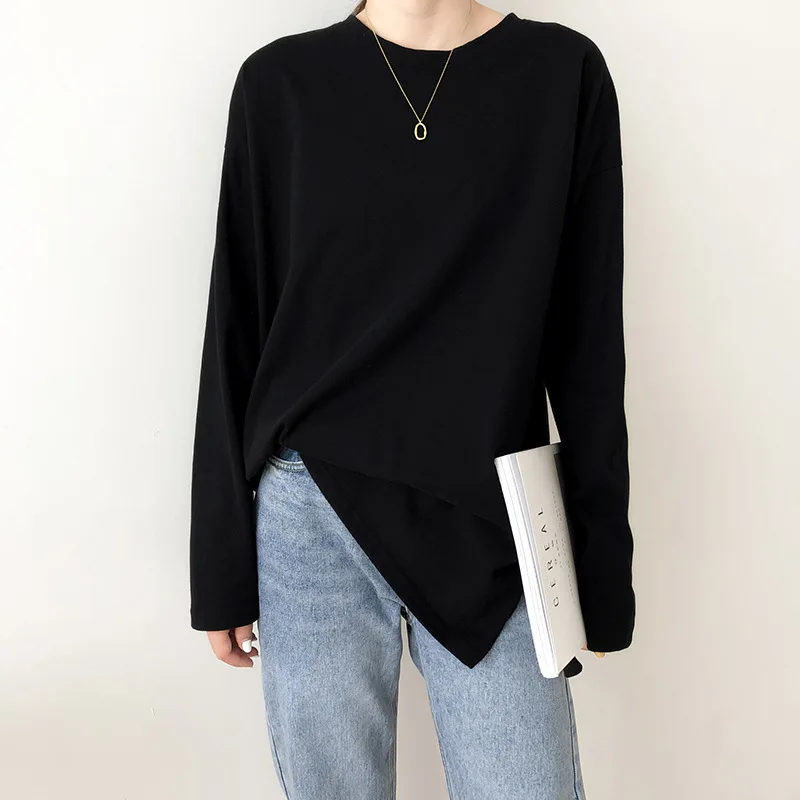 2020 женские яркие цветные тонкие футболки со стоячим воротником женская