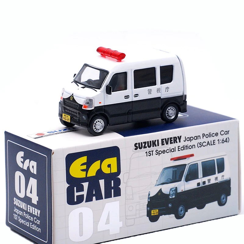 1: 64 Эра автомобиль Suzuki каждая Японская полиция H.K. Мини скорой помощи пожарный фургон литой модельный автомобиль