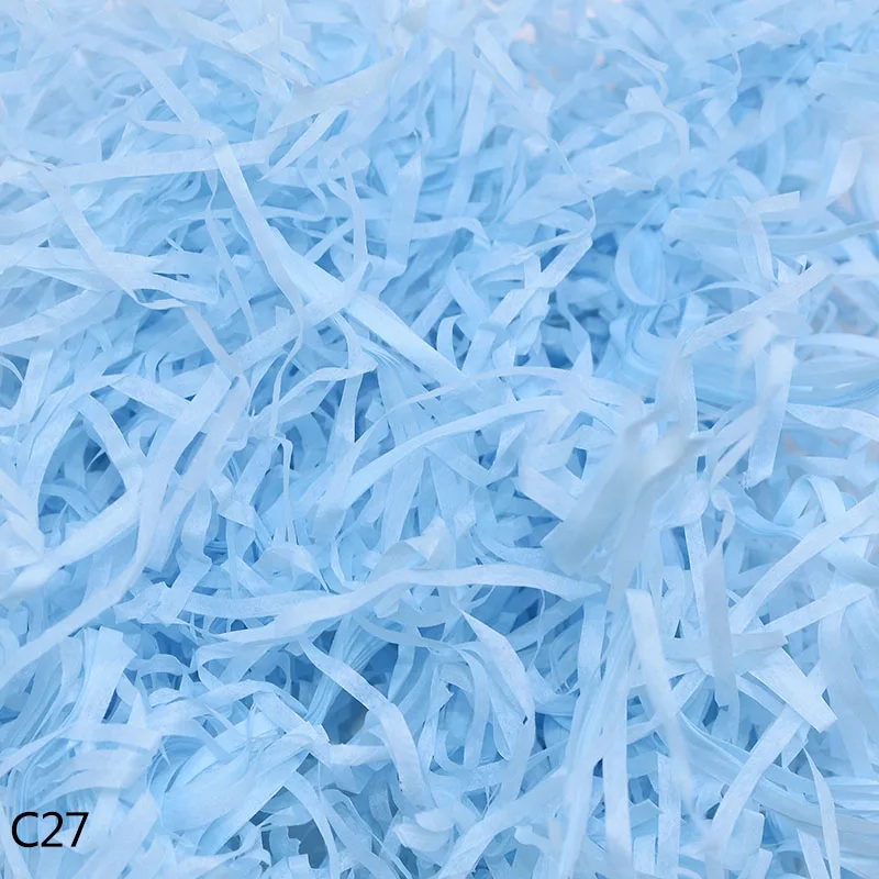 C27 50/100 г бумажная рафия измельченный DIY Подарочная коробка наполнение Crinkle бумага конфетти Свадебная подарочная коробка Заполненные украшения 8 - Цвет: C27