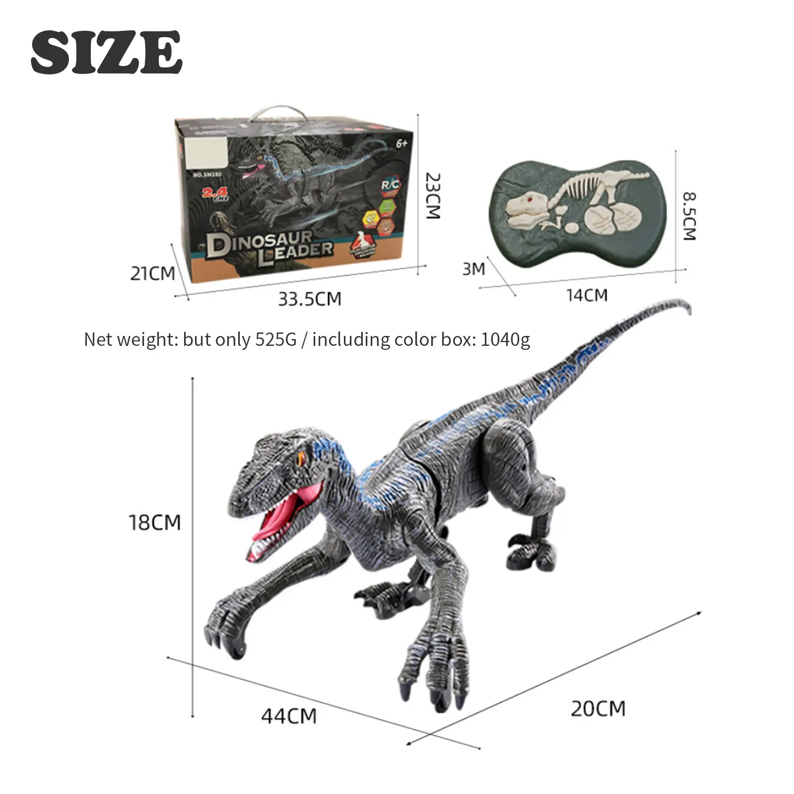 Динозавр RC игрушки дистанционного Управление интеллигентая (ый) освещения звук