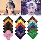 55x55 см квадратное полотенце бандана кешью с цветочным принтом для мужчин и женщин в стиле хип-хоп платок хлопчатобумажная повязка для головы шарфы головные уборы шарф квадратной формы