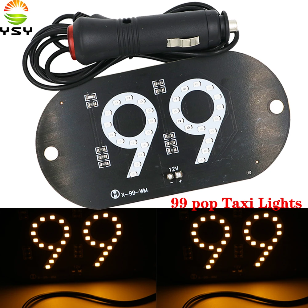 YSY 20X Новая модель 99pop такси СВЕТОДИОДНАЯ фишка для знак автомобиля Led лобовое