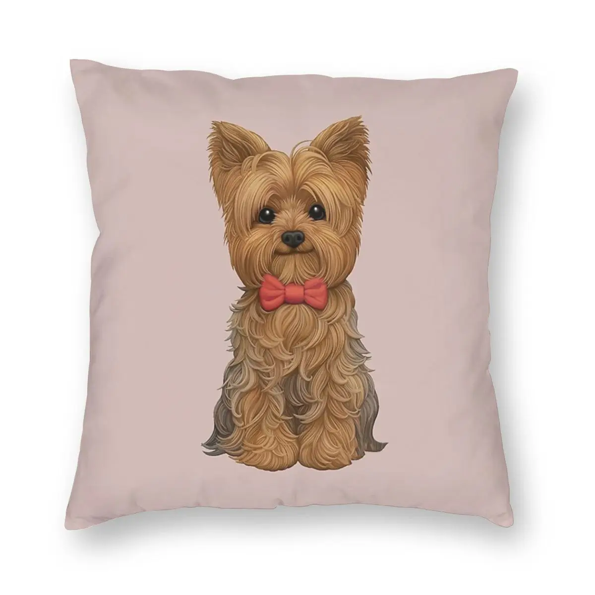 

Yorkshire Terrier Pillowcase Decoration Yorkie Dog Animal Puppy Cushion Cover Throw Pillow for Living Room Double-sided Printing