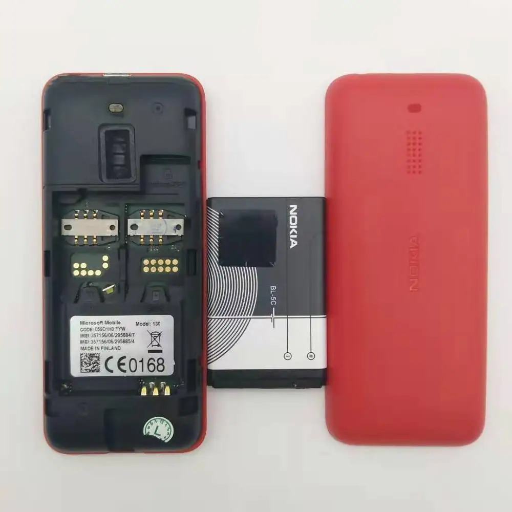 Nokia 130 отремонтированы Оригинальный разблокированный для мобильного телефона 2G