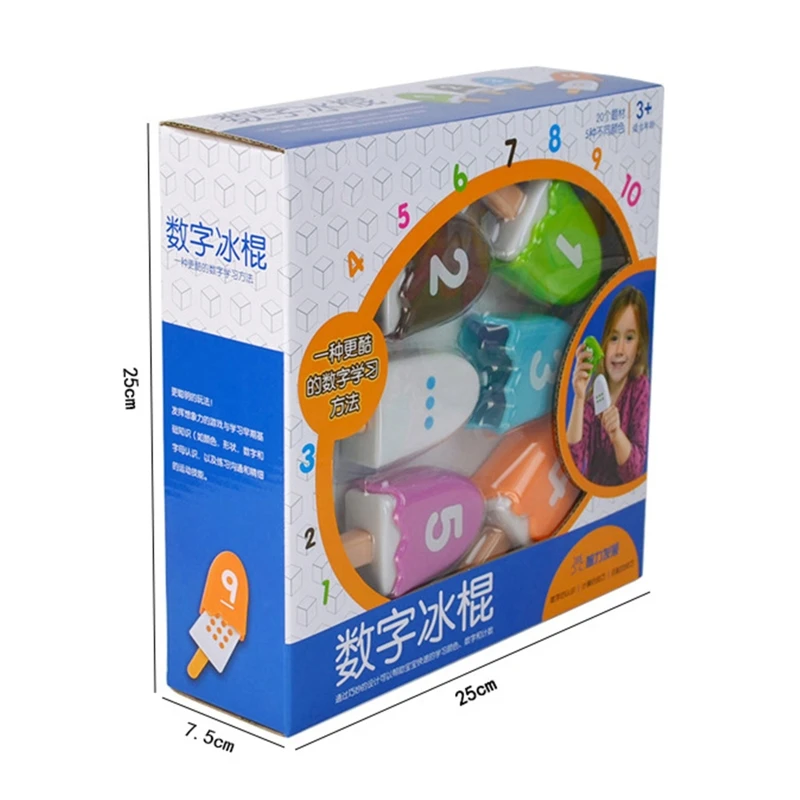 

Creative Digital Candy Color Ice Cream Number Match Game Toy Early Educational Parent-Child Toys For Kid Baby Toddler Wholesale