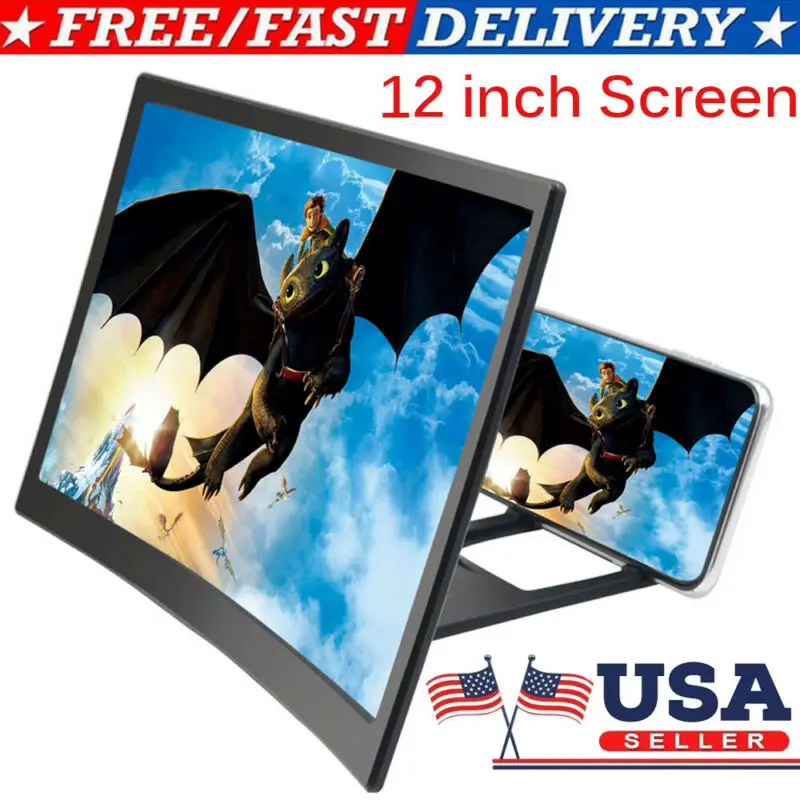 Планшет 3D телефон экран HD видео усилитель настольная подставка Кронштейн 12