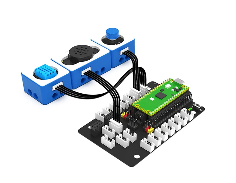 Плата расширения датчика яхбум Raspberry Pi Pico с сервоконтактами последовательный