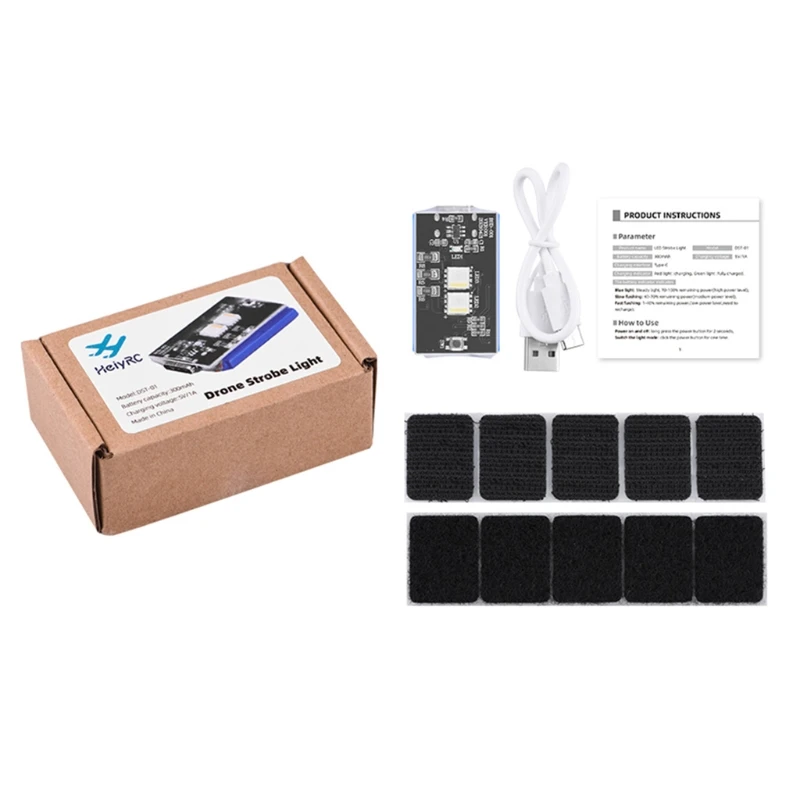 2021 Universal Drone Light 3 Color Adjustable Anti-Collision Lamp 3.5KM Visible 300mA USB-C Compatible with Mavic/Phantom/FIMI