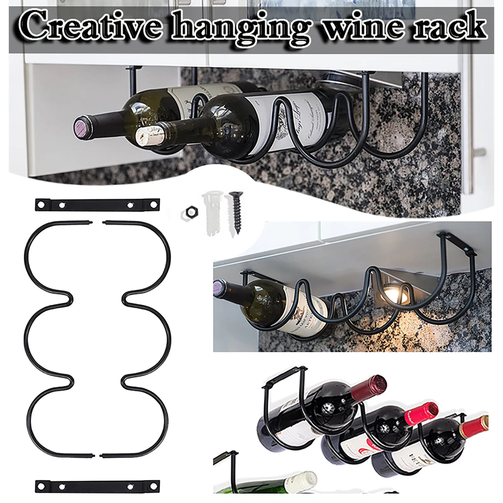 Креативная подставка для красного вина из кованого железа кухонная стойка