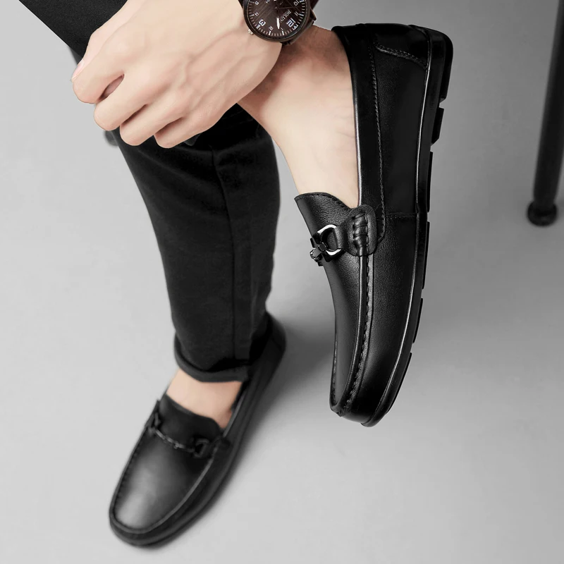 

Mens Casual Shoes Hot Sale Black Casual Shoes Men's Sneakers Summer Leather Shoe Man Men For Handmade Sport Loafers