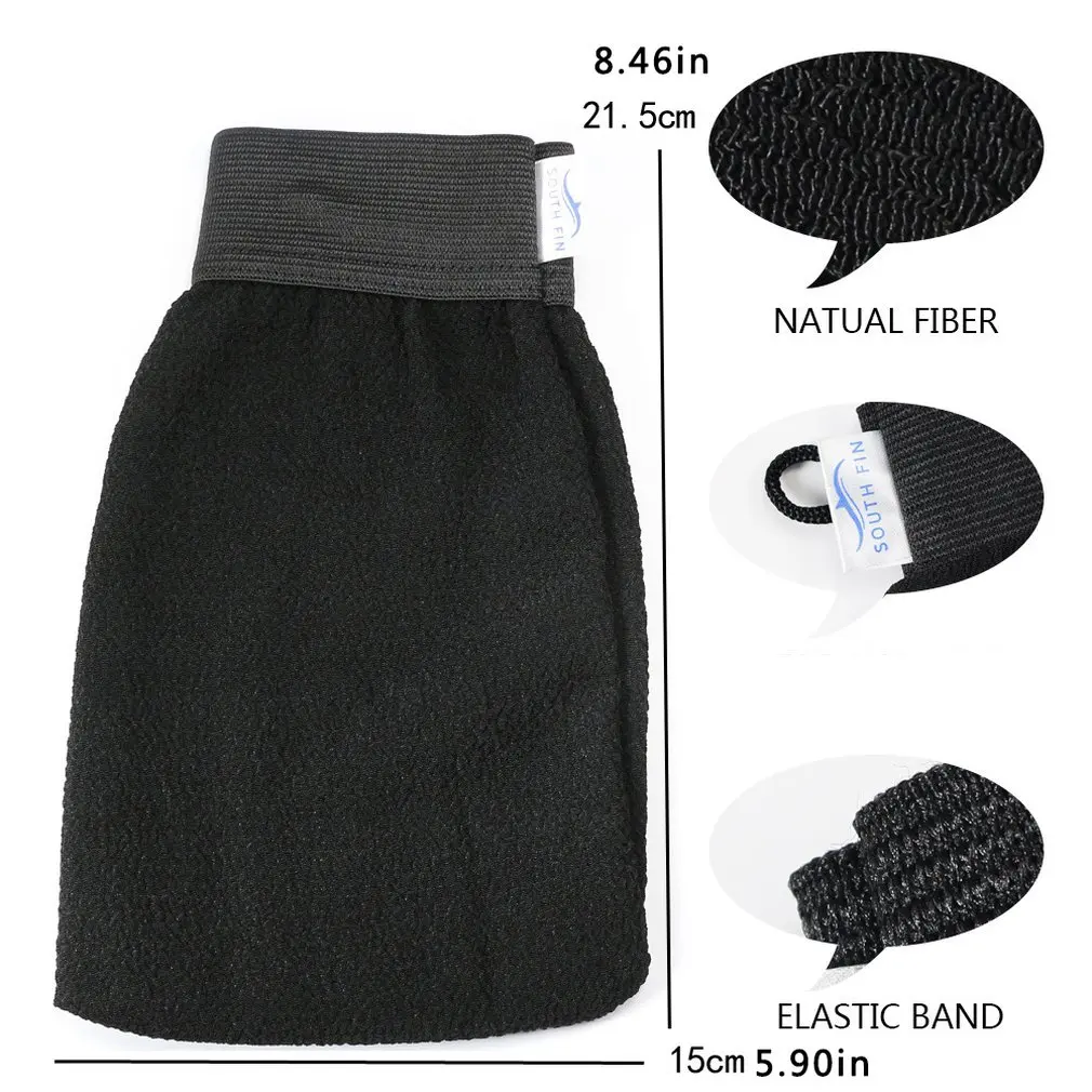 

Flocking Dermabrasion Rubbing Towel Tanning Oiled Color Flocking Gloves Pull Back Personal Body Care Set
