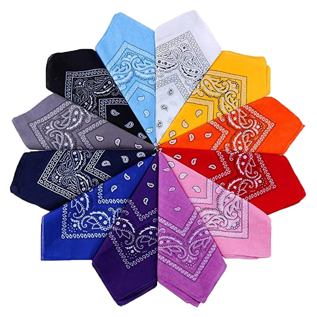 12 шт. десятков банданы с узором &quotогурцы&quot мульти Цветной комплект шарф в