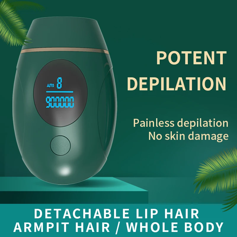 

hair removal Photoepilator women painless hair remover machine IPL Laser Depilator 900000 flash professional permanent LCD laser