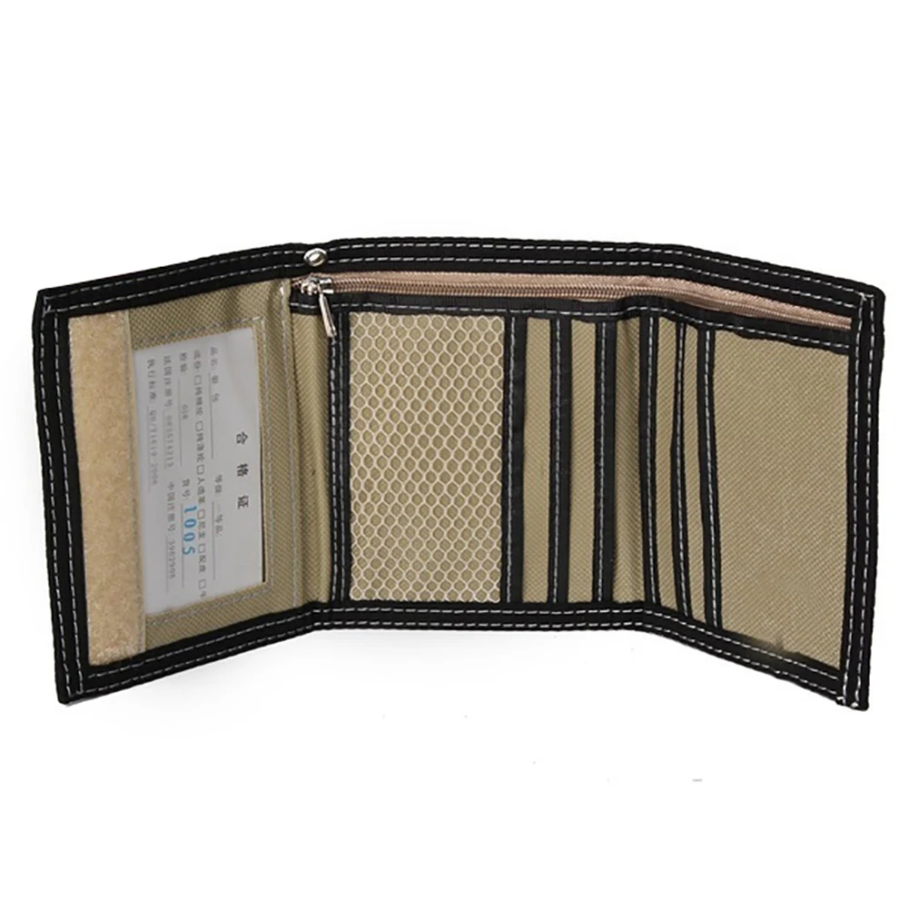 Мужской короткий кошелек на молнии повседневный с несколькими отделениями для