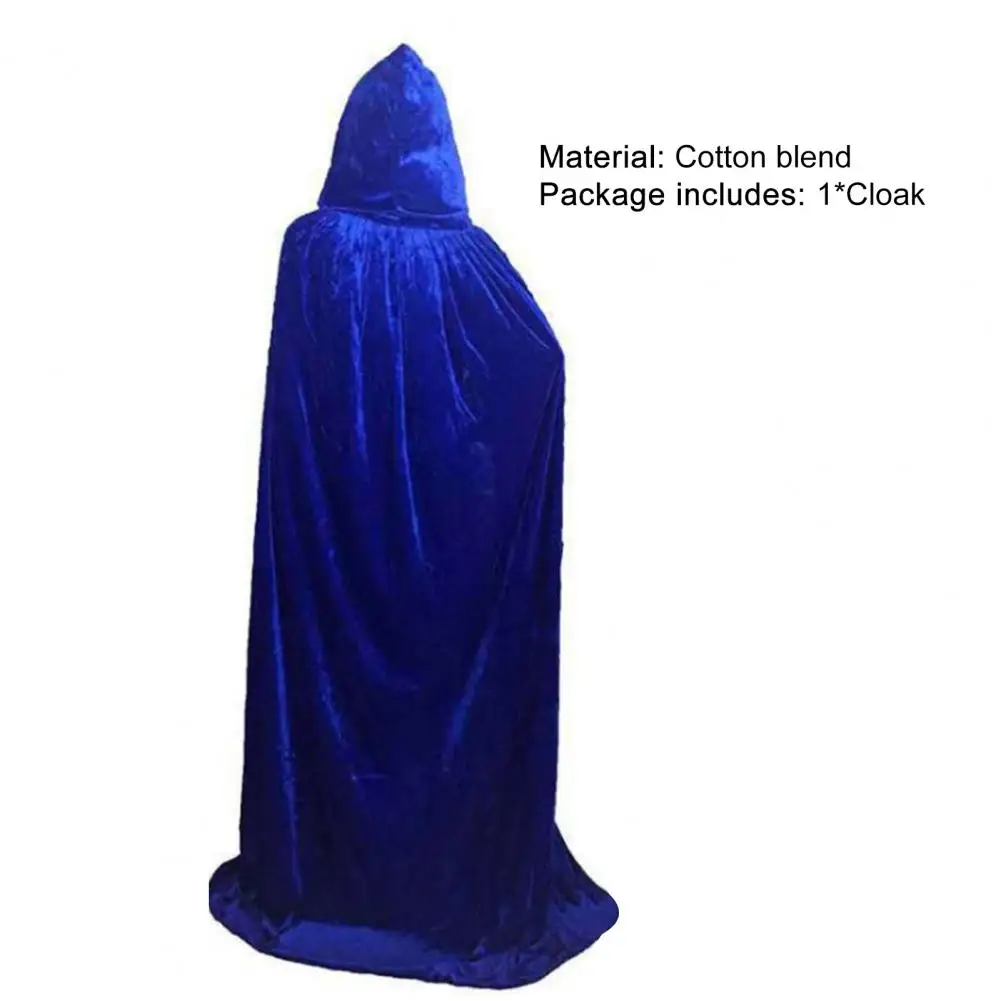 

Men Hooded Halloween Costume Retro Thicker Unisex Cloak Coat Extra Long Lace Up Halloween Cape Medieval Costume Halloween Cape