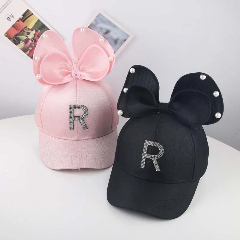 Бейсболка для детей и взрослых Кепка От Солнца с большим бантом УФ-защитой женщин