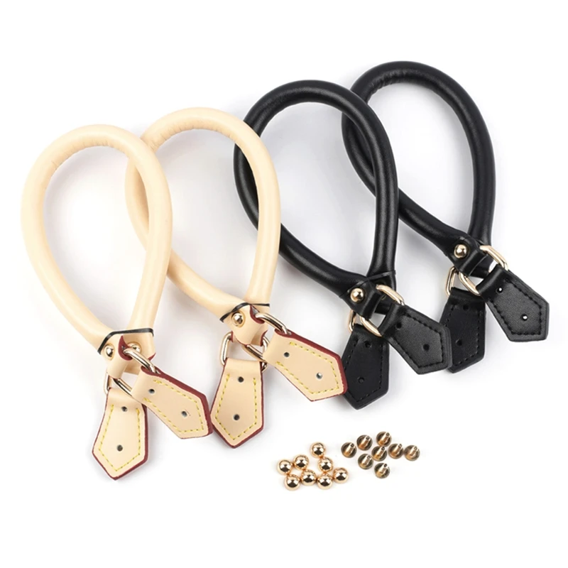 

2pcs PU Leather Replacement Handles Purses Straps Handbags Shoulder Bag Strap DIY Bags