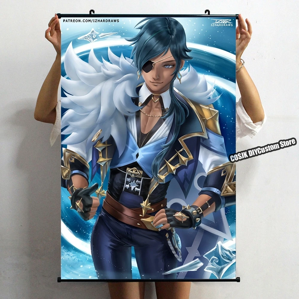 

Anime Game Genshin Impact Kaeya Poster Wall Scroll Home Decor Mural HD Wallpaper Otaku Art Collectible Drop Shipping