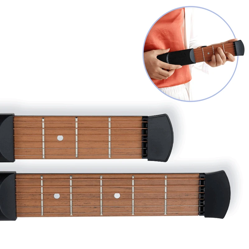4/6 Лады портативный карманный гитарный фингерин практичный деревянный модель 6
