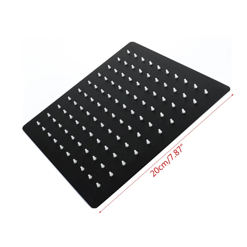 8/10/12 Inches Square/Round Showerhead Stainless Steel Black Ultrathin Bathroom Top Spray Shower Head Room | Обустройство дома