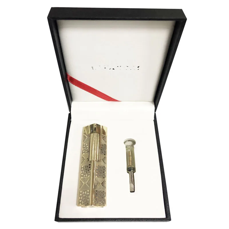 Новинка Натуральная лаковая газовой зажигалки и Подарочная коробка для сигарет