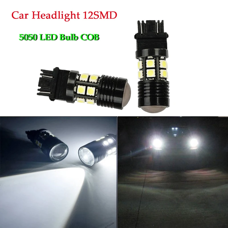 Автомобильная светодиодная лампа COB 3157 3156 3057 3056 12SMD 5050 задний фсветильник заднего