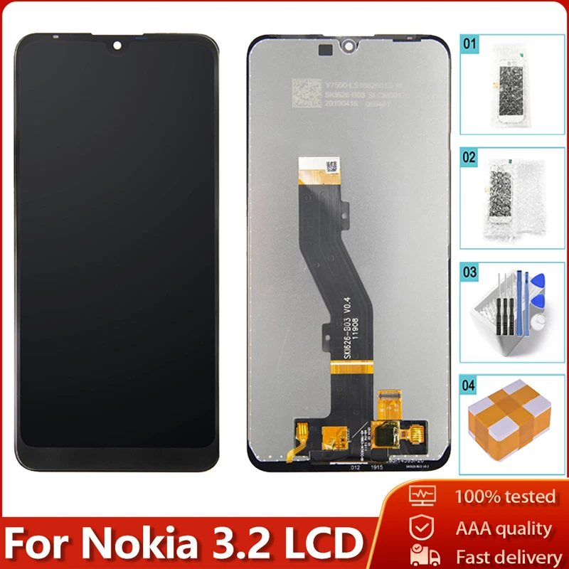 ЖК дисплей 6 26 дюймов для Nokia 3 2 TA 1156 1159 1164 сенсорный экран с дигитайзером в сборе