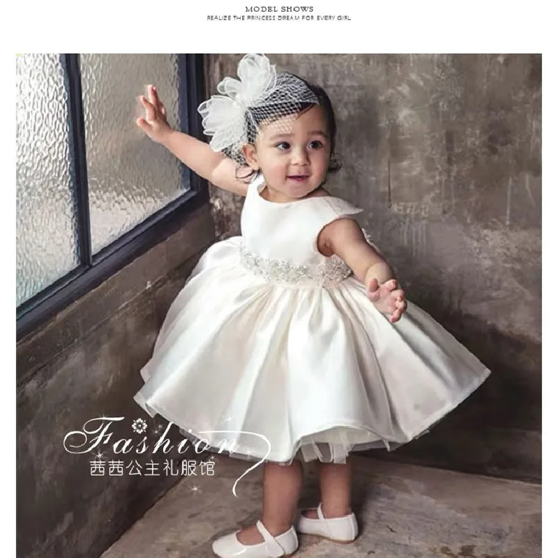 Вечерние бальные платья для девочек детский костюм из сетчатой ткани с жемчугом