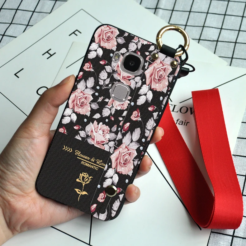 Роскошный цветок браслет чехол для Huawei Честь 4C 5C 6C Pro 5X 5A 6A 6X Retra на бретельках с