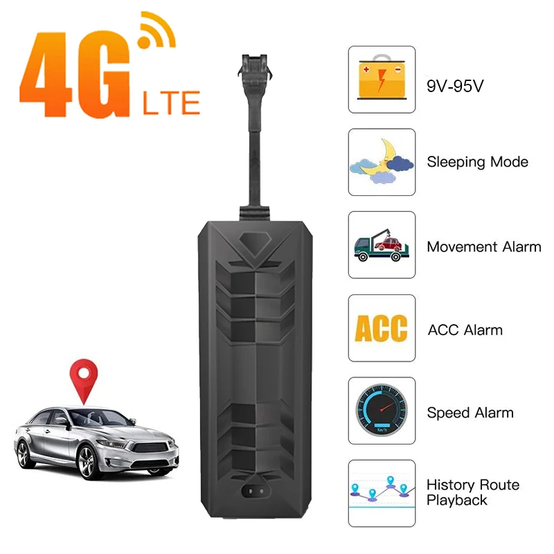 4G GPS трекер для автомобиля 9 95V мотоцикл TKSTAR отрезает масло Авто GSM локатор