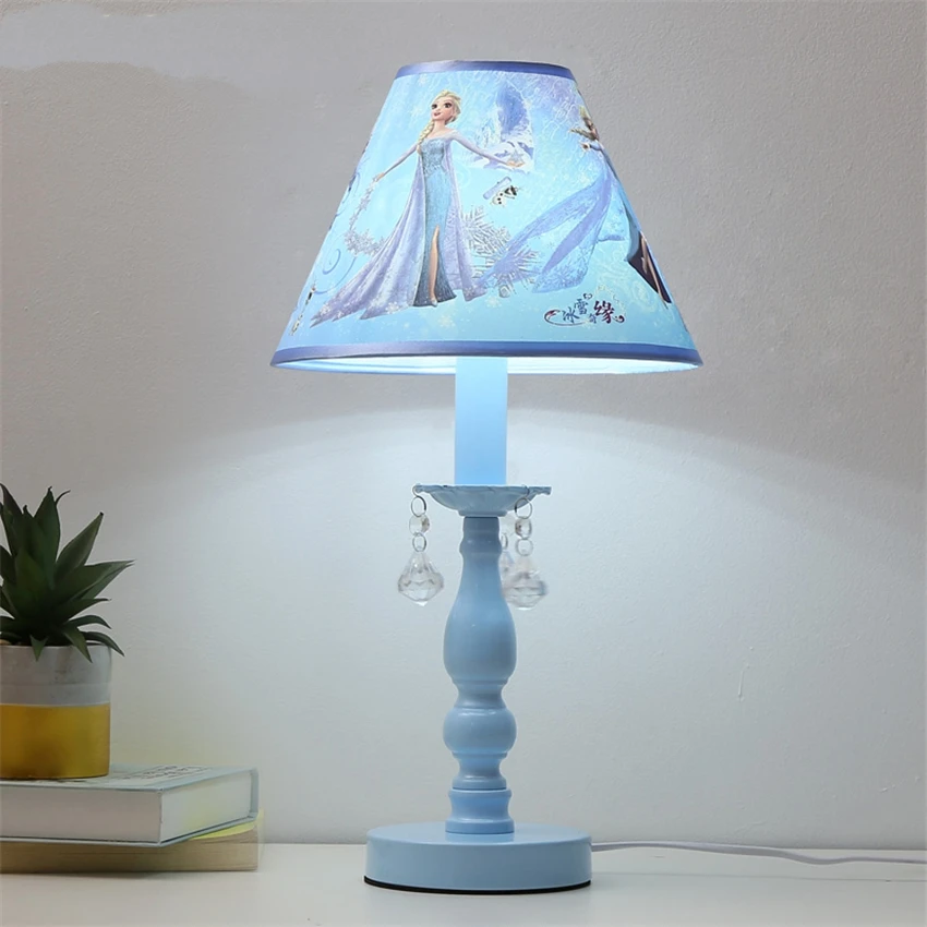 Детская настольная лампа с мультяшной принцессой для обучения девочек спальни