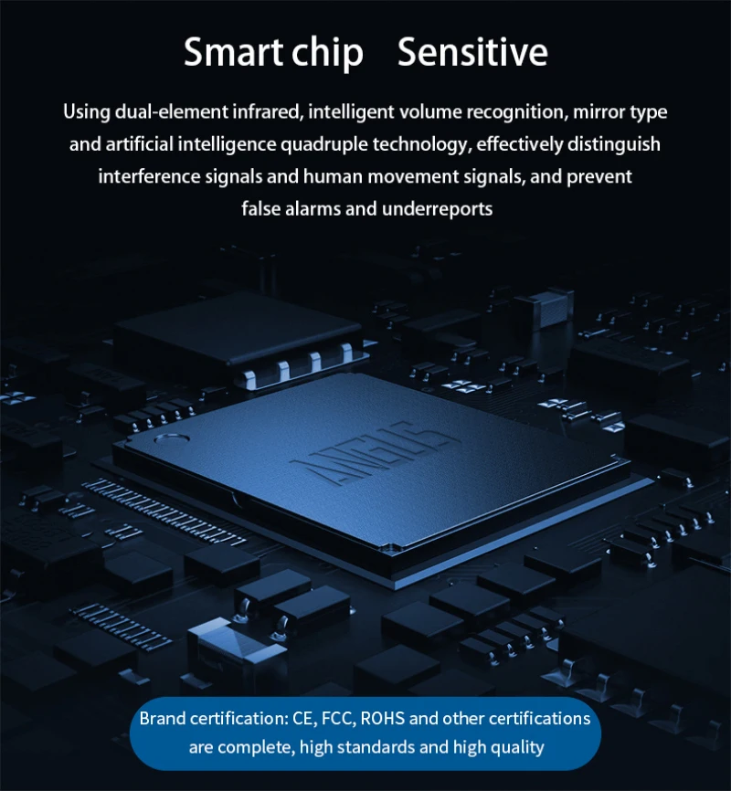 

WiFi Infrared Detectors Sensor Crawling through detection alarm Reflecting mirror detection technology Intelligent recognition