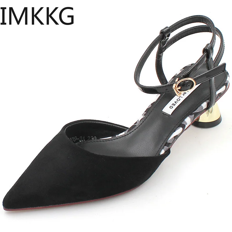 Женские туфли-лодочки Летние босоножки Новинка 2019 года женские туфли на высоком