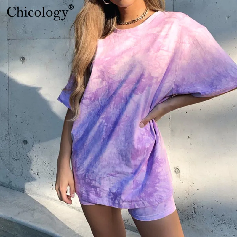 Chicology неоновый галстук краситель спортивная одежда повседневный комплект из 2