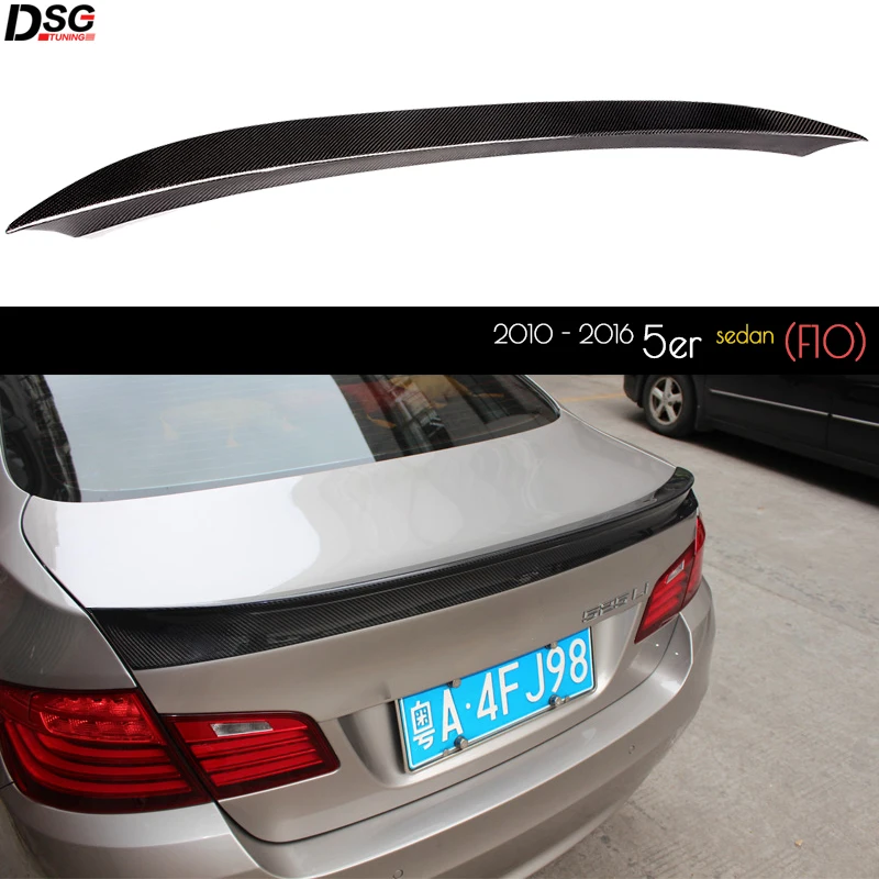 Спойлер для заднего багажника из углеродного волокна утиное крыло BMW F10 5 серии (2010