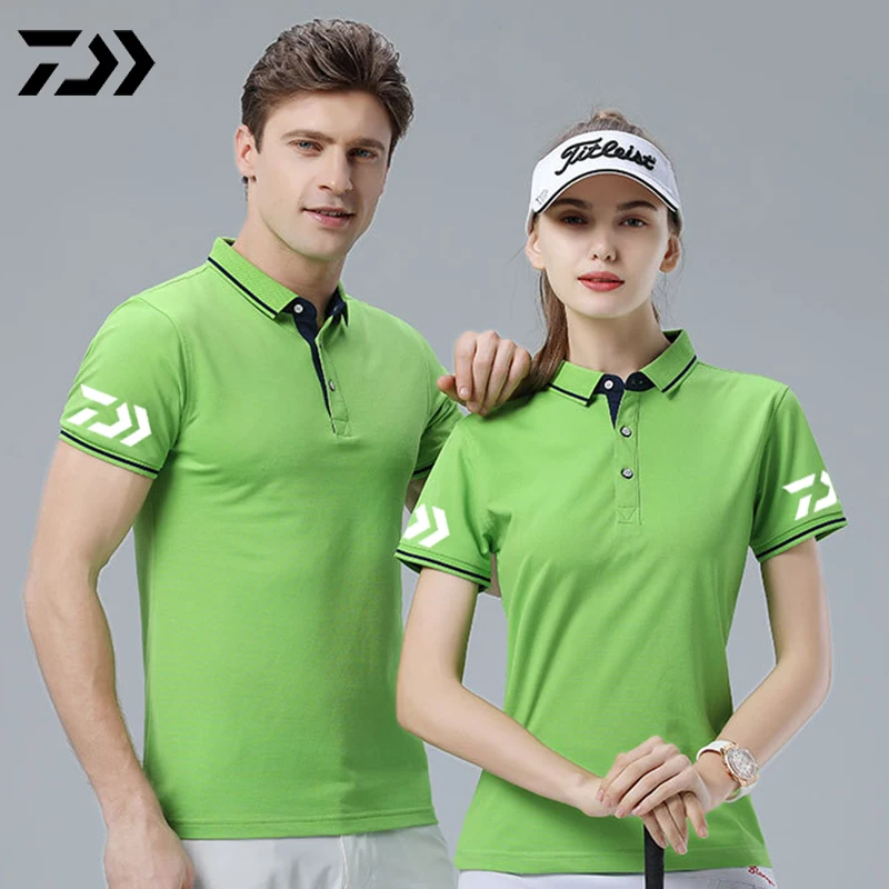 Daiwa Polo футболка для рыбалки, Мужская Лоскутная футболка с отложным воротником и пуговицами, Спортивная быстросохнущая дышащая футболка с защитой от солнца для рыбалки