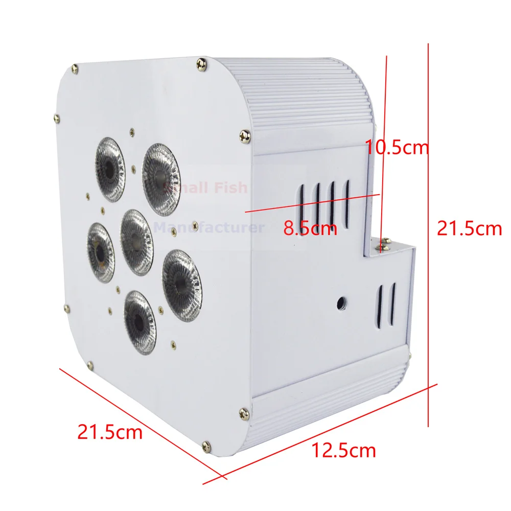 6X10W RGBW Wireless DMX Uplighting Battery Operate Dj LED Par Can Wash Light Disco Wedding Uplights Party Decorations DJ | Освещение
