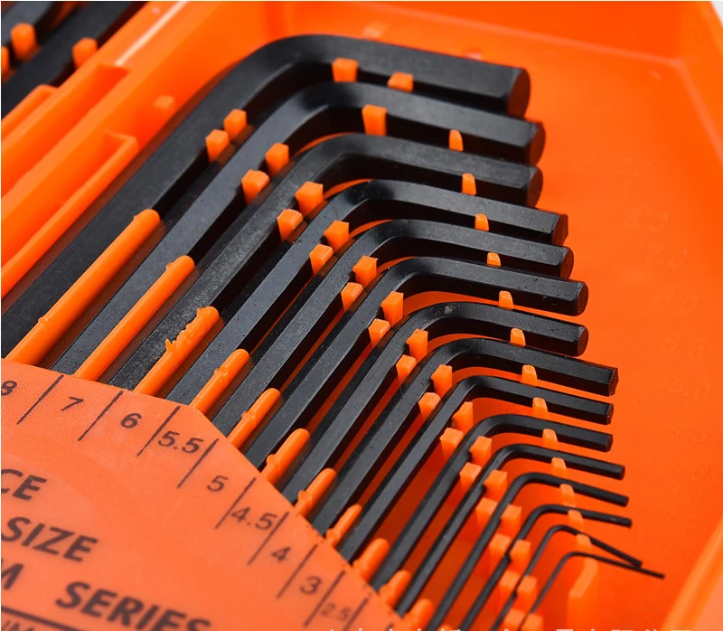 30 шт. набор шестигранный ключ и метрический SAE стандартный короткий длинный рычаг